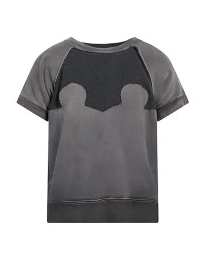 Maison Margiela Man Sweatshirt Charcoal Size S Cotton In Grey