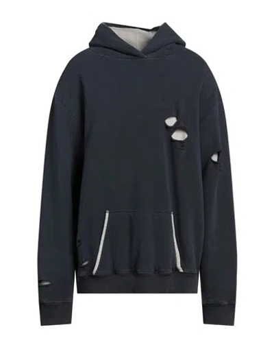 Maison Margiela Man Sweatshirt Midnight Blue Size Xxl Cotton