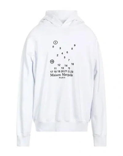 Maison Margiela Man Sweatshirt White Size Xl Cotton