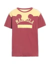 Maison Margiela Man T-shirt Burgundy Size Xl Cotton In Red