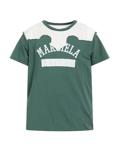 MAISON MARGIELA MAISON MARGIELA MAN T-SHIRT GREEN SIZE L COTTON