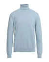 Maison Margiela Man Turtleneck Pastel Blue Size Xl Cashmere In Blue