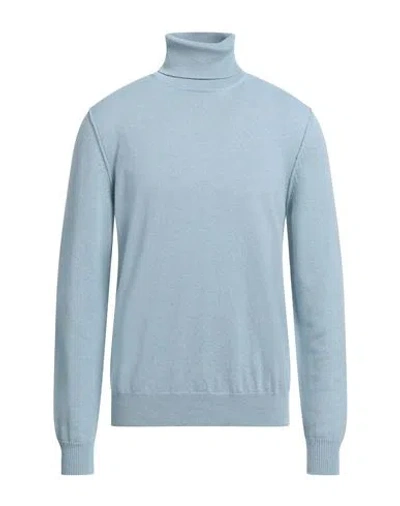 Maison Margiela Man Turtleneck Pastel Blue Size Xl Cashmere