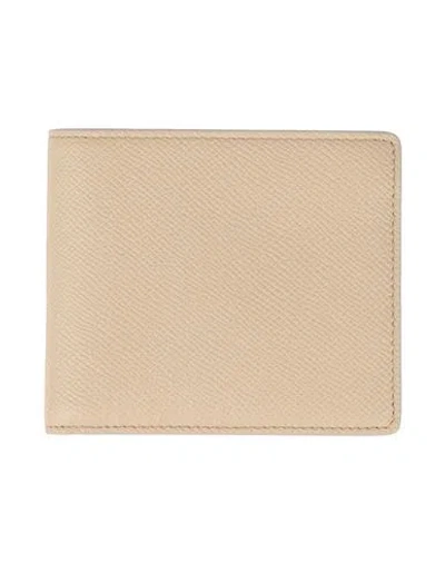 Maison Margiela Man Wallet Beige Size - Cow Leather