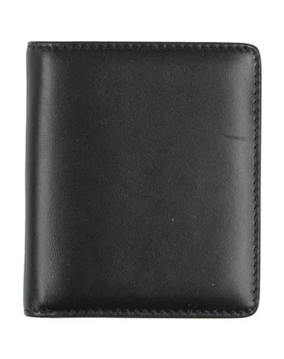 Maison Margiela Man Wallet Black Size - Cow Leather