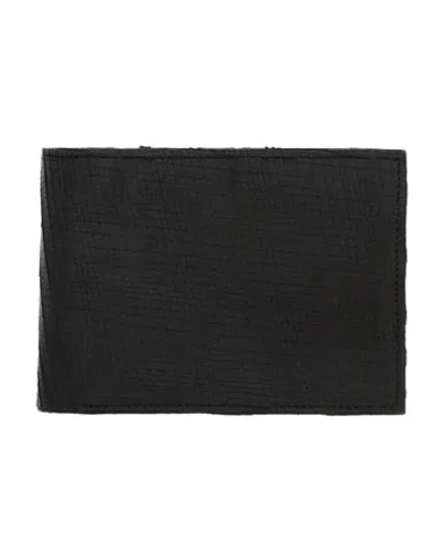 Maison Margiela Man Wallet Black Size - Leather