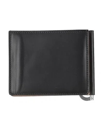 Maison Margiela Man Wallet Black Size - Leather