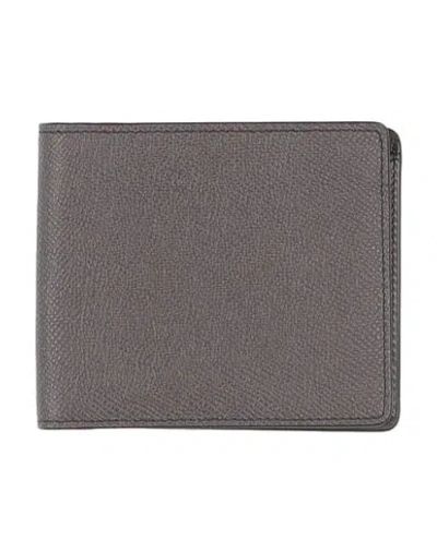 Maison Margiela Man Wallet Charcoal Size - Cow Leather In Gray