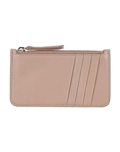 Maison Margiela Man Wallet Light Brown Size - Goat Skin, Brass, Zinc, Aluminum, Copper In Neutral