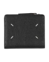Maison Margiela Man Wallet Light Grey Size - Leather In Gray