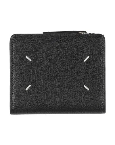 Maison Margiela Man Wallet Light Grey Size - Leather In Gray
