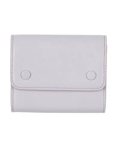 Maison Margiela Man Wallet Lilac Size - Goat Skin In Burgundy