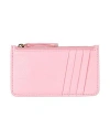 Maison Margiela Man Wallet Pink Size - Goat Skin, Brass, Zinc, Aluminum, Copper In Pink