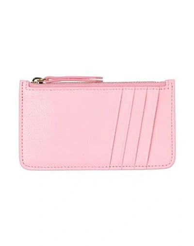 Maison Margiela Man Wallet Pink Size - Goat Skin, Brass, Zinc, Aluminum, Copper