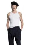 Maison Margiela Man White T-shirts & Tank Tops In White