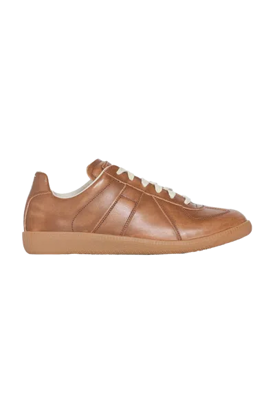 Maison Margiela Margiela Distressed Leather Replica Sneaker Brown