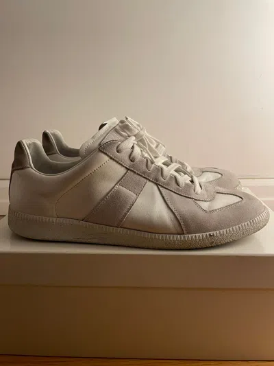 Pre-owned Maison Margiela Margiela German Army Trainer Replicas Shoes In White