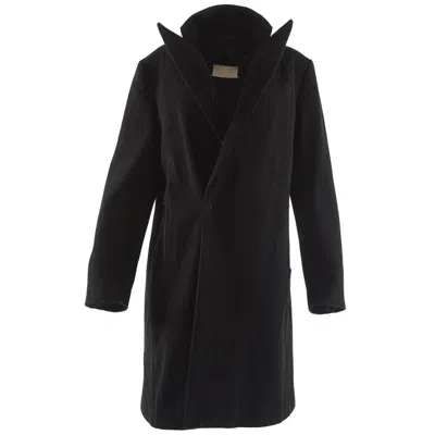 Pre-owned Maison Margiela Martin Margiela Black Wool Coat With Exaggerated Collar, Fw 1996