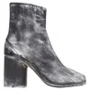 Maison Margiela Martin Margiela Silver Handpainted Tabi Boot In Silver