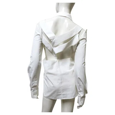 Pre-owned Maison Margiela Martin Margiela White Shirt With Elaborate Cutout Back