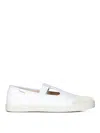 Maison Margiela Rubber Sole Sneakers Featuring Cut-out Detail In Blanco