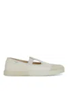 Maison Margiela Rubber Sole Sneakers Featuring Cut-out Detail In White