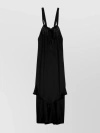 MAISON MARGIELA MAXI DRESS WITH DECONSTRUCTED STYLE AND PLEAT DETAILING