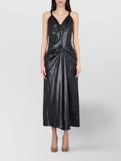 Maison Margiela Synthetic Fibers Dress In Black