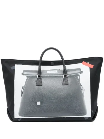 Maison Margiela Medium 5ac Classique Tote Bag In Black