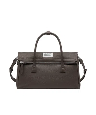 Maison Margiela Medium 5ac Leather Tote Bag In Black