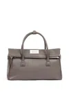 Maison Margiela Medium 5ac Leather Tote Bag In Grey