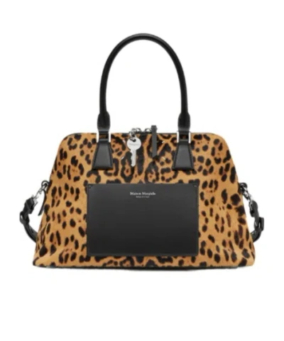 Maison Margiela Medium 5ac Loved To Death Tote Bag In Black