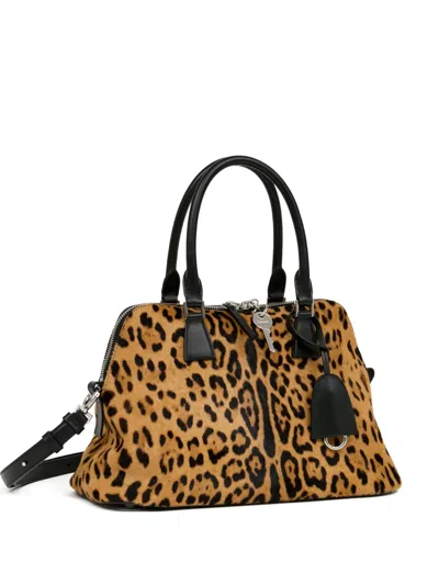 Maison Margiela Medium 5ac Loved To Death Tote Bag In Brown