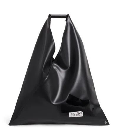 Maison Margiela Medium Archive Tape Tote Bag In Black