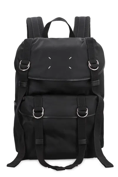 Maison Margiela Medium Backpack In Technical Fabric In Black