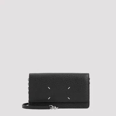 Maison Margiela Medium Chain Wallet In Black
