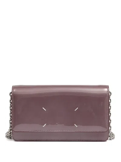 Maison Margiela Medium Chain Wallet In Purple