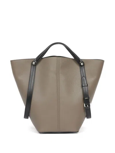 Maison Margiela Medium Dress-age Shoulder Bag In Graphiteblack