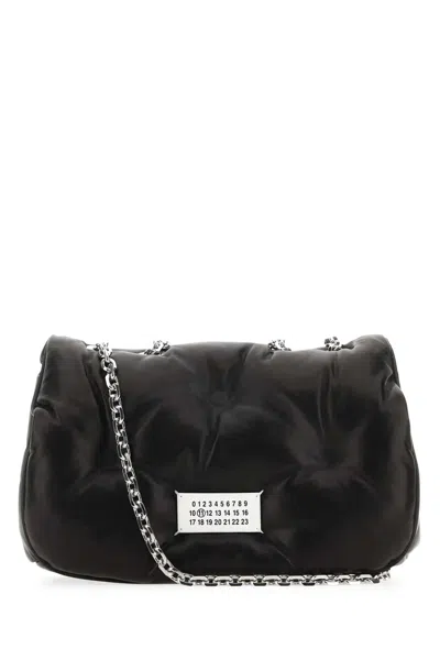 Maison Margiela Medium Glam Slam Nappa Leather Shoulder Handbag With Adjustable Strap In Purple