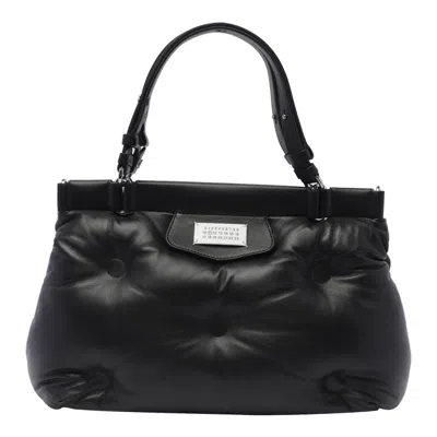 Maison Margiela Medium Glam Slam Numbers Motif Tote Bag In Black