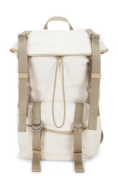 Maison Margiela Medium High Tech Backpack In Natural Sandy