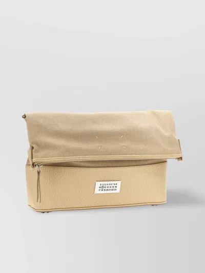 Maison Margiela Medium Hobo Crossbody Bag 5ac In Neutral