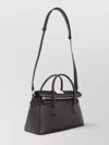 Maison Margiela Medium Leather Handbag With Adjustable Shoulder Strap