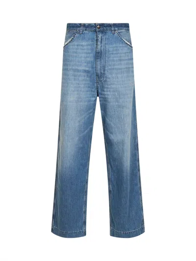Maison Margiela Medium Vintage Blue Denim Wide-leg Jeans