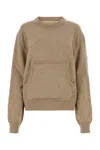 Maison Margiela Woman Melange Cappuccino Wool Blend Sweater
