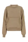 Maison Margiela Woman Melange Cappuccino Wool Blend Sweater