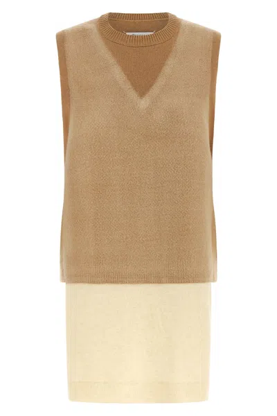 Maison Margiela 'memory Of' Vest In Beige