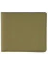 Maison Margiela Bi-fold Four Stitches Wallet In Green