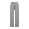 Maison Margiela Denim Jeans With Wide Leg And Pockets In Grey