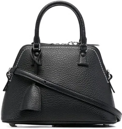 Maison Margiela 5ac Classique Mini Leather Handbag In Black